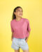 Rosa Oversized Crop Tee