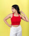 Rojo Criss-Cross Top