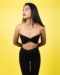 Butterfly Black Tube Top